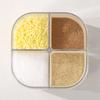 4 Compartment Seasoning Box Multifunctional Portable Dustproof Sealing Clear Spice Storage Container for Kitchen Supplies