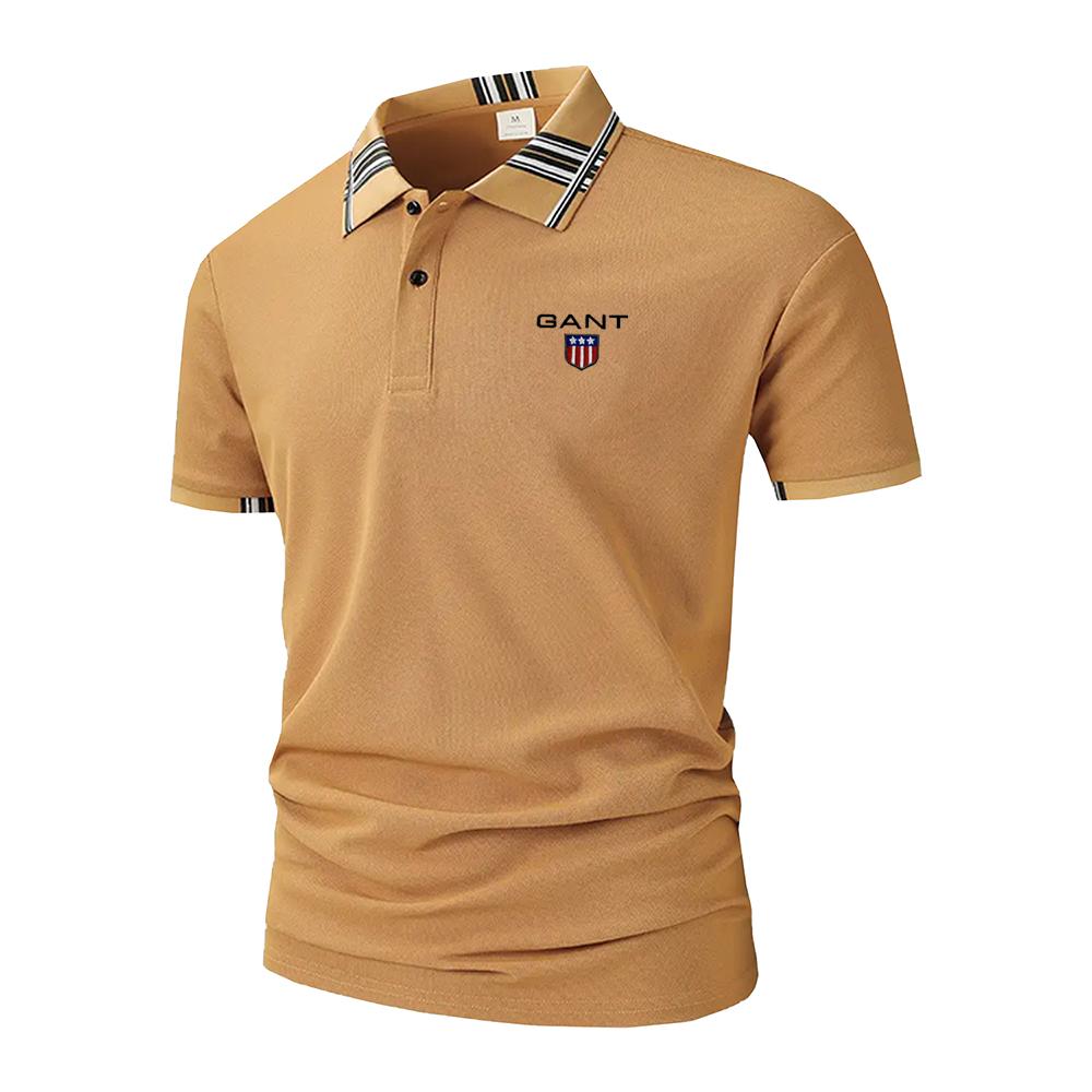

GANT 2025 Summer Men s New Embroidery Loose Plus-size Business Casual Polo Shirt XXL