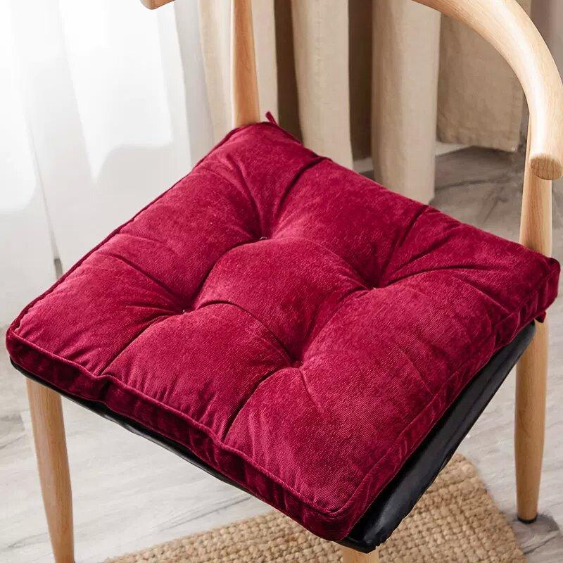 Corduroy Chair Cushion, Thickened Dining Chair Cushion, Square Cushion, Round Cushion, Tatami Mat Cushion