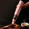 Portable Coffee Corner Dust Collector, USB Rechargeable Handheld Grounds Cleaner with Brush Head and Narrow Nozzle