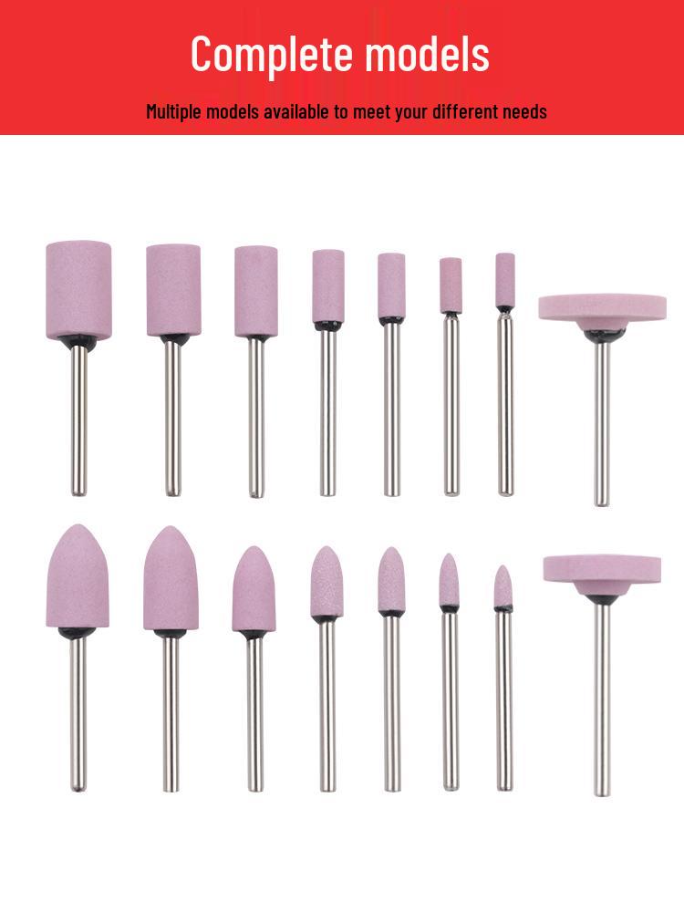 240# 3mm Fine Ceramic Flint T-Shaped Cylindrical Grinding Head for Electric Sanding