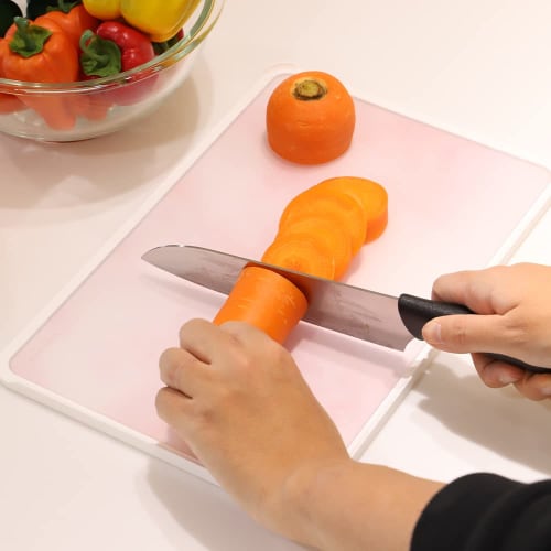 PEARL METAL Licute Aerial Cutting Board, Pink Stone, Made In Japan, Dishwasher Safe, CC-1403