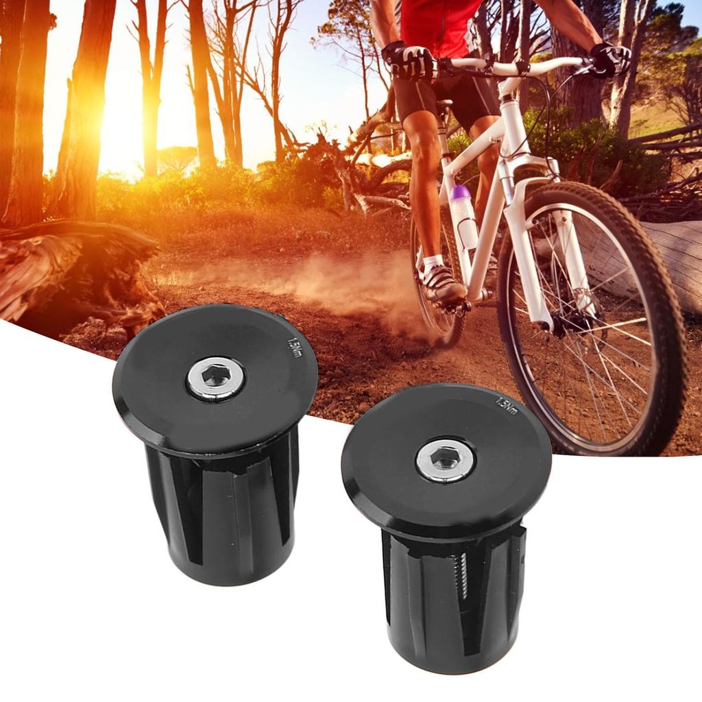 2pcs Handlebar Plug Aluminium Plastic Light Weight Bike Bar End Plug for Mountain Bikes Road Bikes