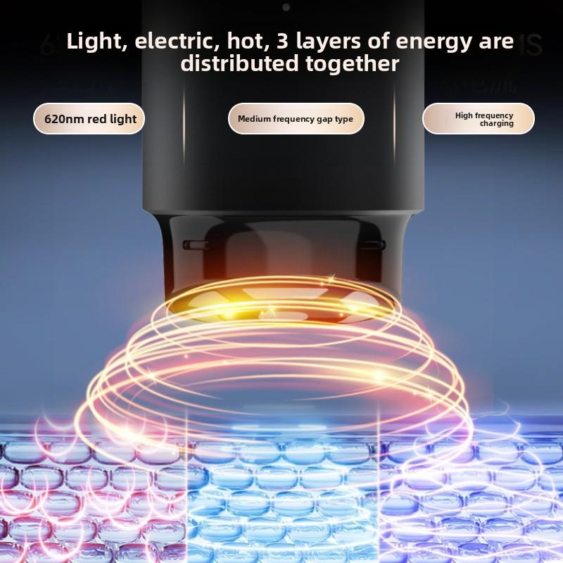 Dual-Modus Multifunktionales Schönheitsinstrument Rotes Licht und Hautverjüngung Multifrequentes Mikrostrom Augenpflegeinstrument