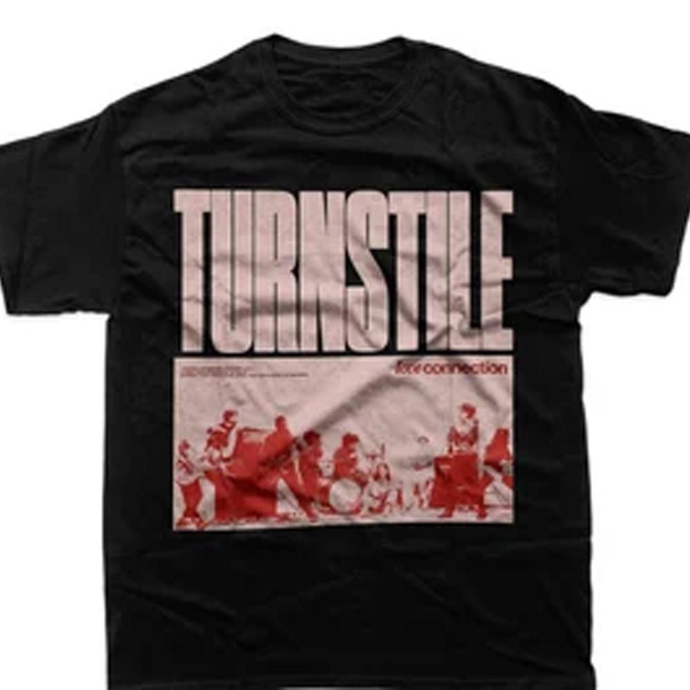 Винтажная футболка с логотипом группы Turnstile черная Унисекс Футболка Все размеры от S до 5XL JM594 Унисекс Футболка L