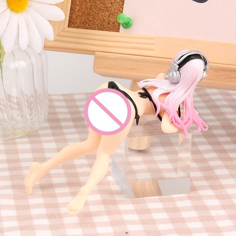 12cm Supe Sonico Anime Figure Cartoon Sexy Girl Action Figure PVC Model Toys Collection Noodle Stopper Japanese Doll Fans Gift