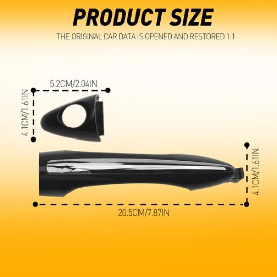 Exterior Front Left Driver Handle Door Fits 2014-2018 Side Fitte for Kia Cerato