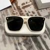 Retro Square Sunglasses, High-end Sunglasses, Large Frame, New Sunglasses, Round Face and Thin Sunglasses.