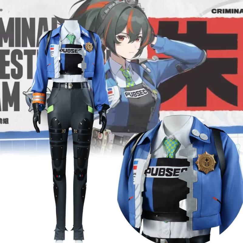 Zenless Zero Zone Zhu Yuan Cosplay Costume Women Uniform Outfit Fullset Suit
