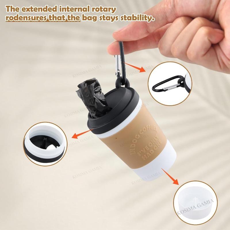 1PCS Dog Poop Bag Dispenser Holder Portable Plastic Dog Poop Bag Holder Outdoor Accessory for Pet Dog Outdoor Travel Accessory