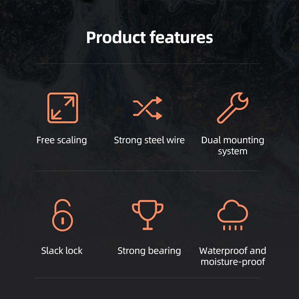 

Hidden Retractable Clothesline Outdoor Indoor 14 Feet Stainless Steel Clothesline Rope Heavy Duty Steel Wall Mount белый