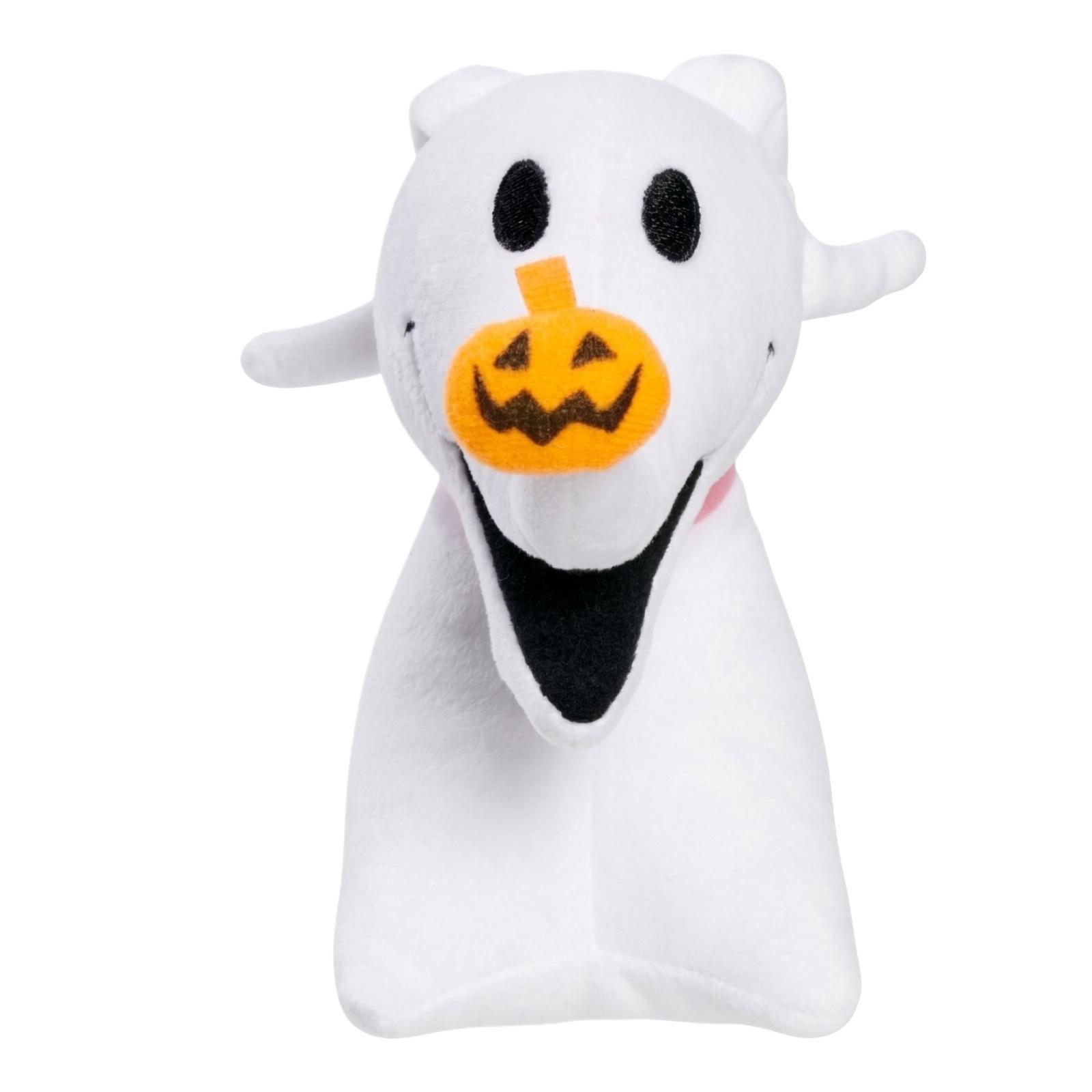 

Plush Ghost Character Soft Stuffed Toy with Pumpkin Nose Halloween Themed Decorative Collectible Plush Figure for Display and Play One Size