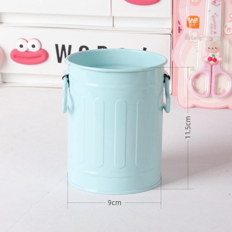 Large Capacity Creative Iron Pen Holder for Office or Dorm Desktop