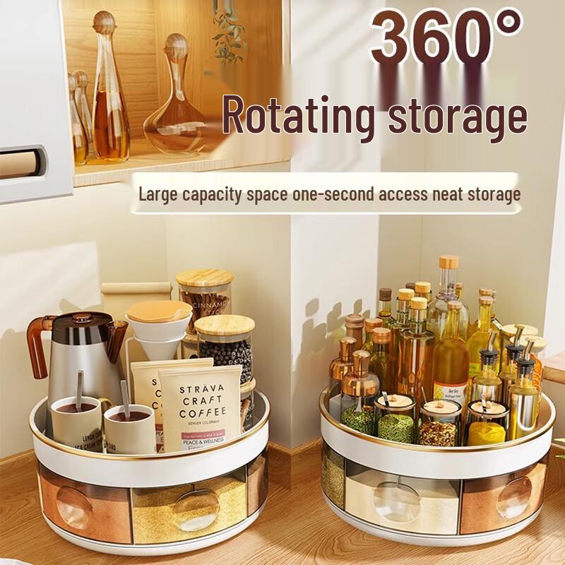 Rotating Countertop Spice Organizer