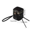 Square Lipstick Storage Bag Leather Cosmetic Bag Makeup Bag Zipper Wallet  Student