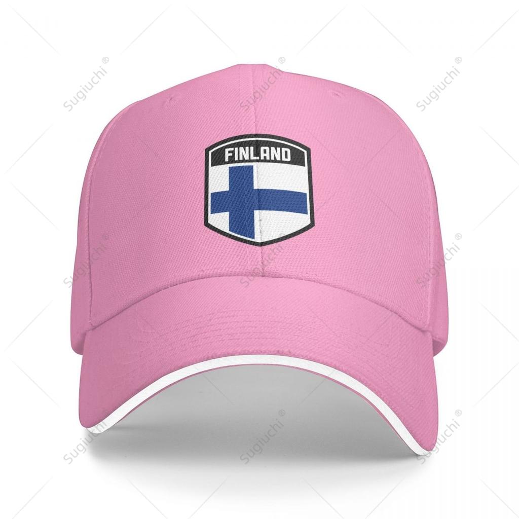 Berretto da Baseball Multifunzione Scudo Bandiera Finlandese Sandwich Unisex Sportivo Casual Cappello da Golf Pesca Outdoor