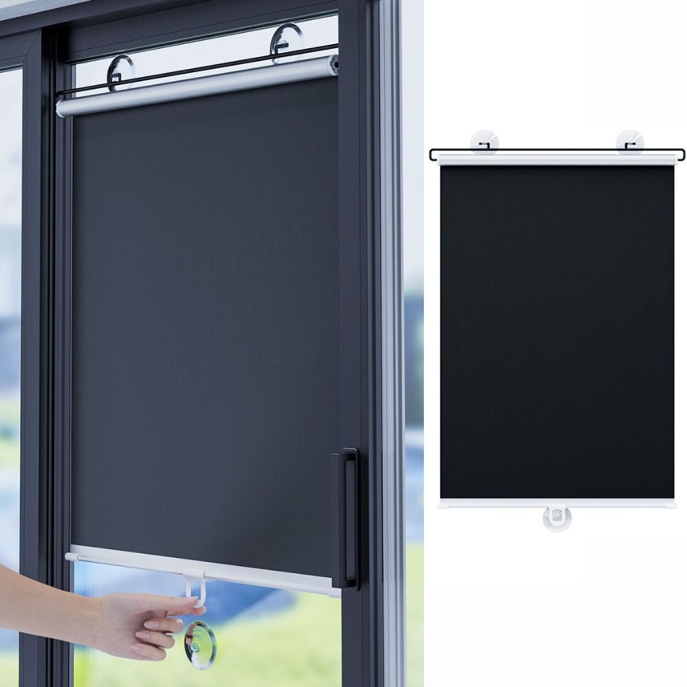 Schwarzer Auto Seitenfenster Sonnenschutz Universeller Sonnenschutz Rollos UV-Schutz Vorhänge Auto LKW