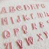 Pink English Letter Embroidery Patch for DIY Clothing