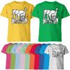 Zoo Animals Kids T Shirt Animal Lovers Cute Lion Elephant Monkey Giraffe Tee Top