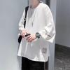 High-End American Style Men's Ice Silk T-Shirt: Stylish Three-Quarter Sleeve Niche Fashion Design