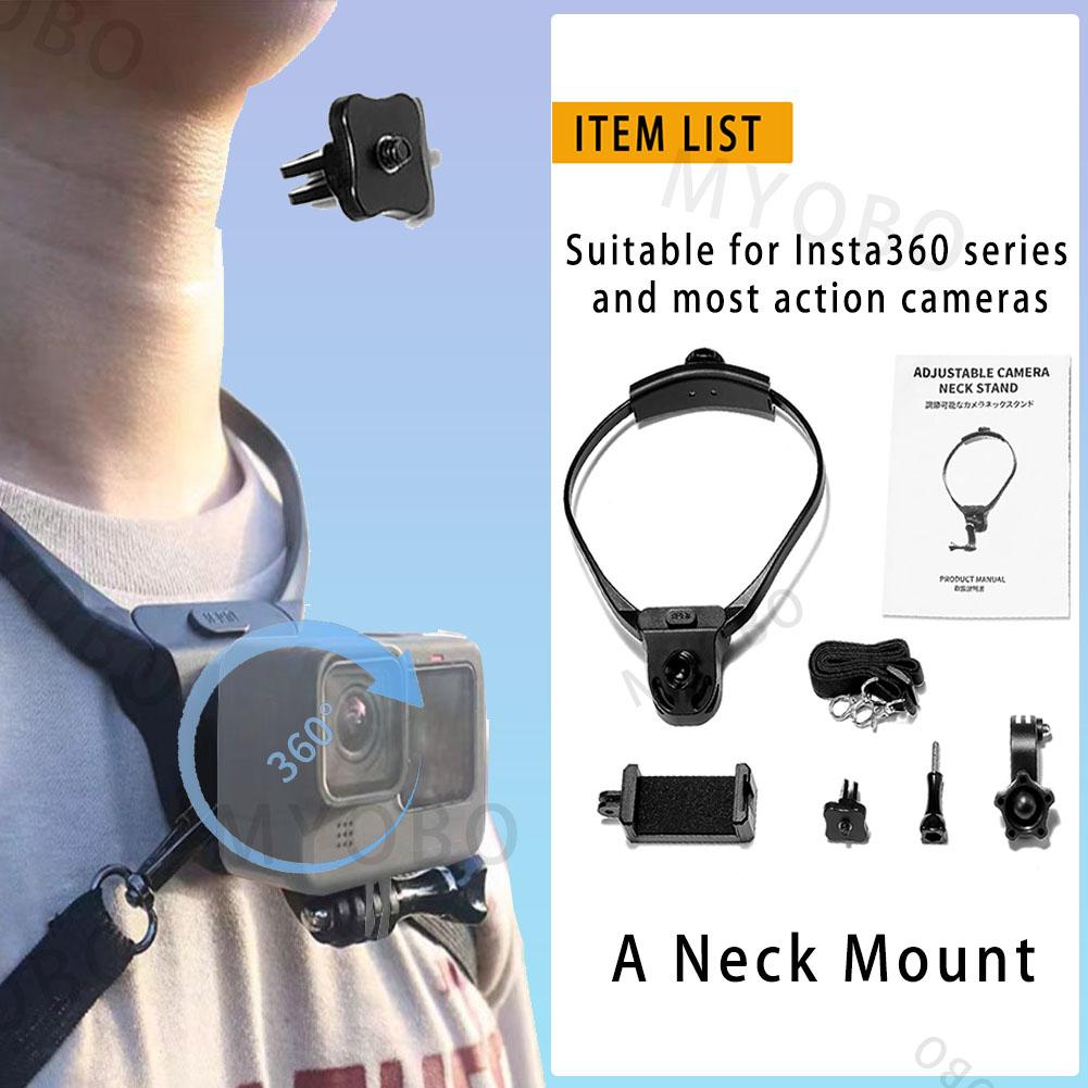 Accessories Kit for DJI Osmo Pocket 3 Head Strap Mount, Chest Mount Harness, Backpack Clip Holder - with 1/4" Thread Adapter