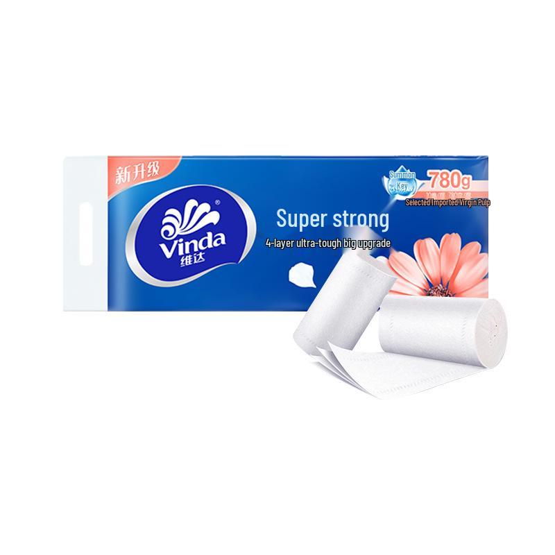 Super Tough Coreless Jumbo Roll Layered Toilet Paper