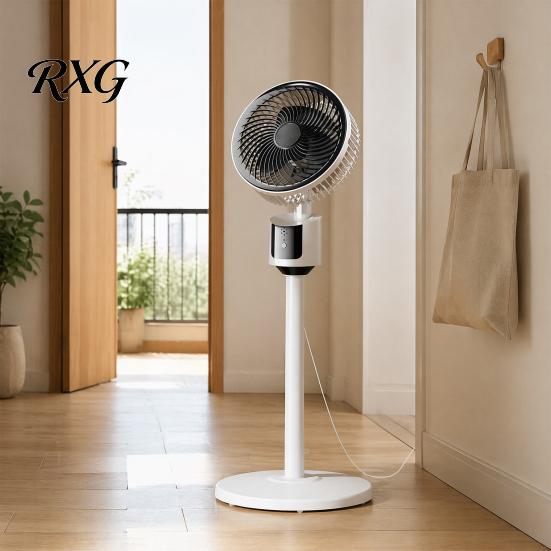 Stable Floor Fan Mini Fan, Portable USB Air Circulation for Home Office, 3 Cooling Speed Quiet Stand with 5m Airflow, Wide Angle Oscillating