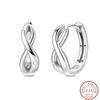 New Sweet 925 Silver Women's Princess Powder Gemstone Blue Kind Bow Design Earrings Fit Party Exquisite Jewelry Gifts