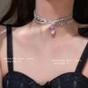 2025 High-End Gothic Punk Necklace: Y2K Dark Style Clavicle Chain for Women