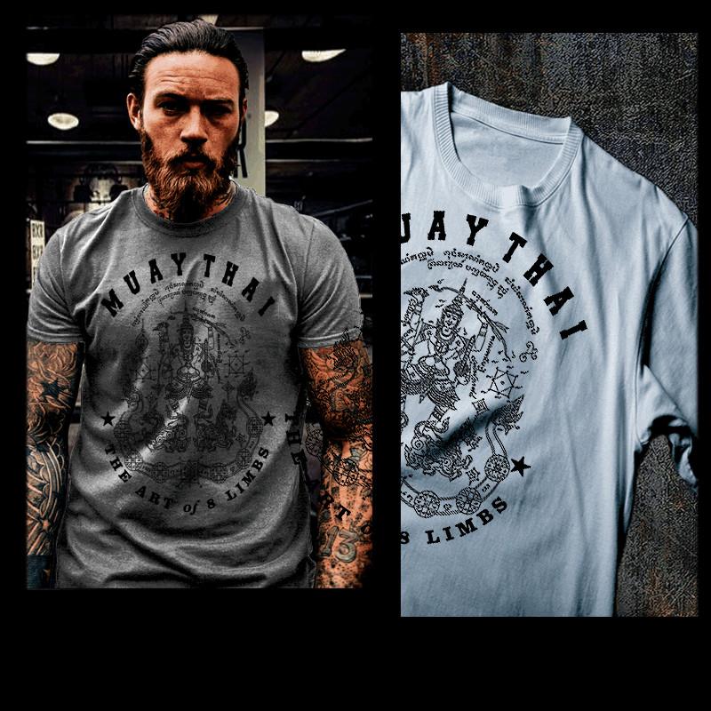 Muay Thai tričko thajský box yantra bojovník thajský boxer bojová umění bojovník