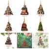 3D Bookshelf Bookshelf Christmas Hanging Books Stacked Christmas Pendant  For Home
