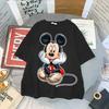 New Vintage Fashion Cartoon Mickey Minnie Print High Quality Unisexs and WoUnisex Short Sleeve Loose Casual TShirts