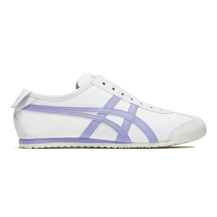 ONITSUKA TIGER Mexico 66 Canvas Trendy Comfortable Shock Absorbing Durable Low Top Casual Shoes Unisex Sneaker White Purple 1183B772-101