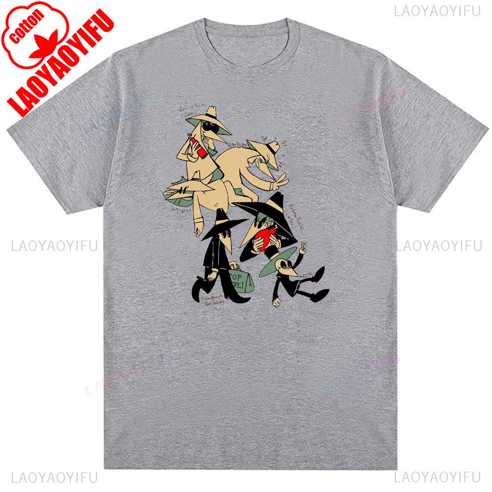 Retro 80s Spy Vs Spy Cartoon Graphic Cotton T Shirt Mens Summer Crew Neck Funny Humorous Vintage Style Fashion Print Tee Shirt