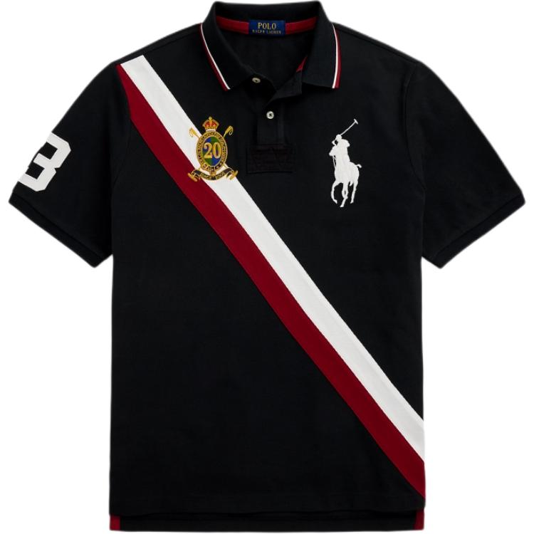 

Рубашка-поло Polo Ralph Lauren с узором Big Pony в рубчик, с коротким рукавом, мужская, топы MNPOKNI1N823720-001 M