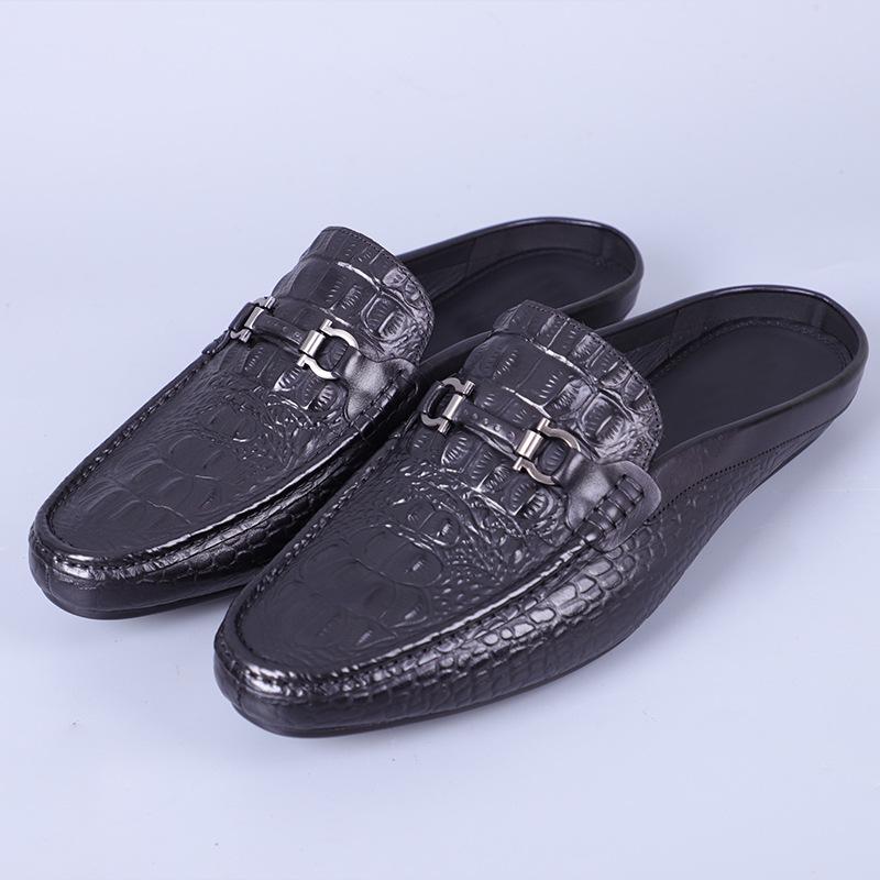 Brand Loafers Men Cowhide Leather Shoes Fashion Handmade Business Dress New Arrival Elegant Office Formal Suits Matches Man Shoe