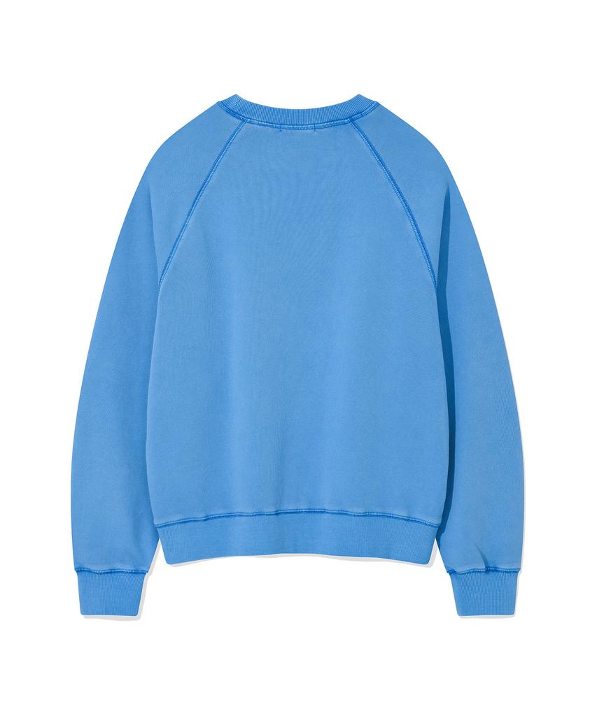 WACKY WILLY Women'S Pigment Applique Sweatshirt Blue