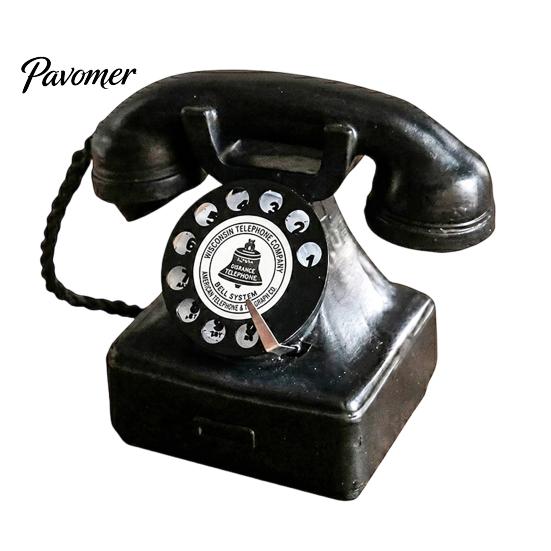 Retro Winkel Display Item Oude Telefoon Sieraden, Mini Bureau Telefoon, Vintage Klassiek Studiekamer Decor Vastelijn Hars Decoratief Nostalgisch Kantoor Thuis