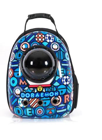 

Pet Bag Cat Bag Space Capsule Breathable Outdoor Portable Backpack Dog Bag Backpack Large Cartoon Cat Backpack синій