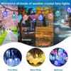 LED Solar String Lights Outdoor Waterproof Bubble Beads Fairy String Light 8 Modes Garden Wedding Party Christmas Decoration