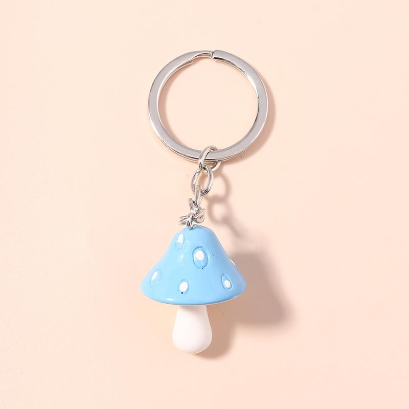 

Cute Resin Simulation Mushroom Keychain Women Girls Key Ring Pendants for Handbag Decor DIY Kid s Jewelry Gifts