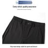 ROMON Men's Summer Ice Silk Straight Fit Casual Trousers