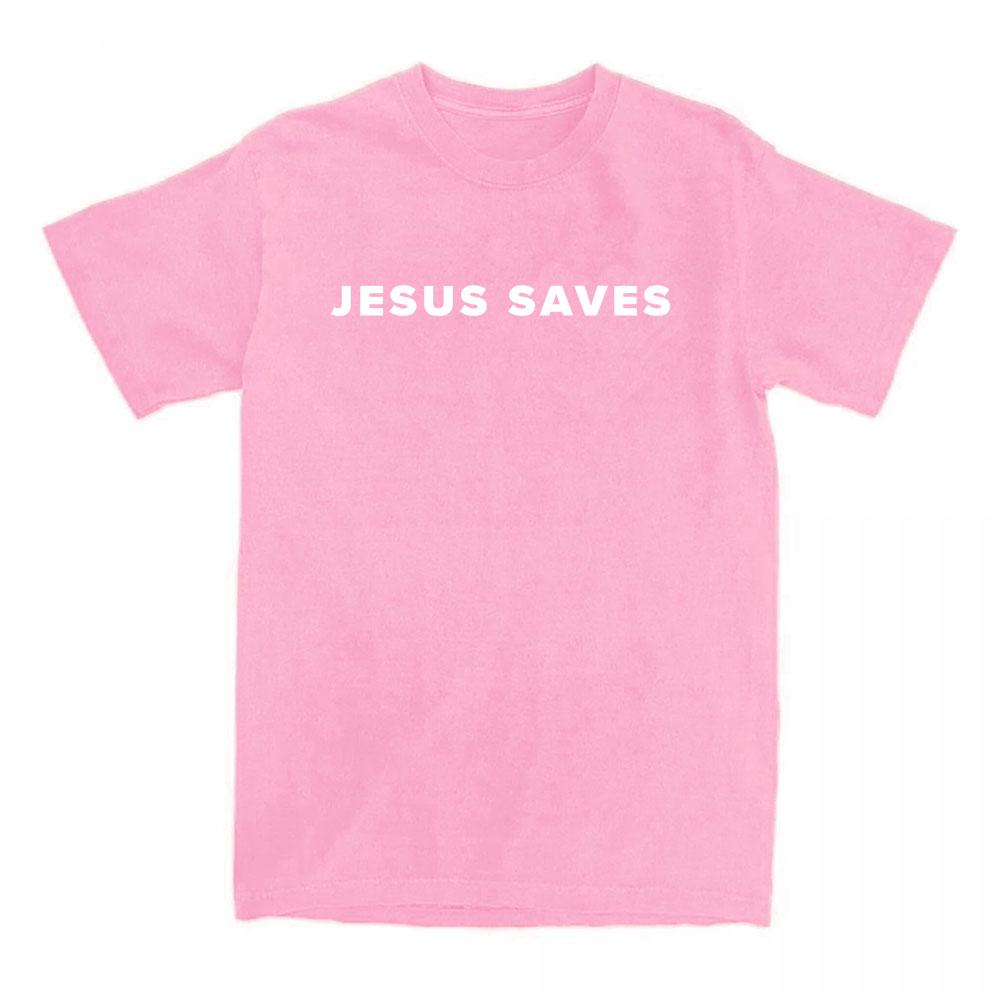 Jesus Saves Charlie Kirk T-shirt Letter Graphic Printing Tshirts for Male Short Sleeve Cotton Casual Tee-shirt Men Women Clothes
