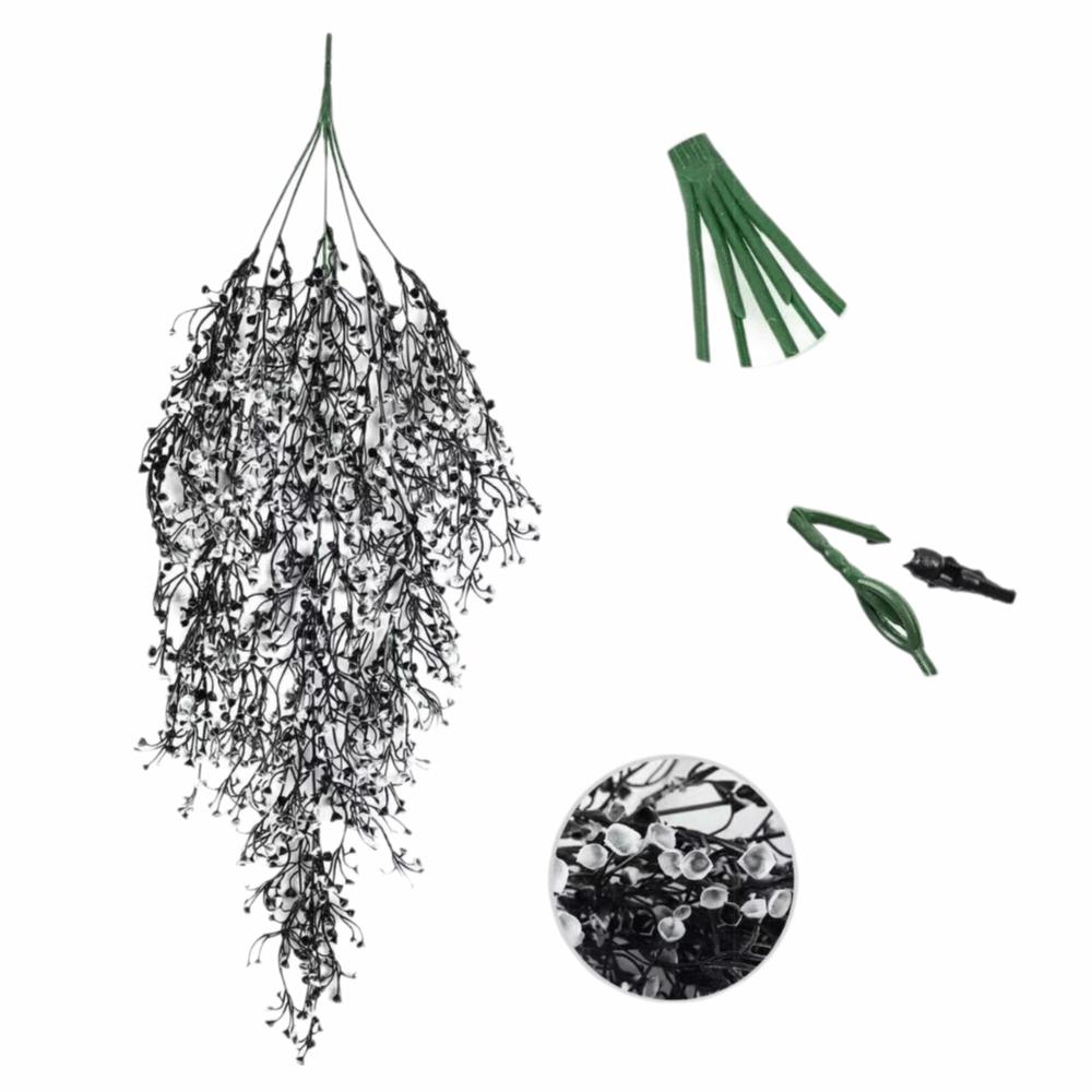 Vindistensdesign Konstgjorda Hängväxter UV-beständig Gyllene Klockpil Konstgjorda Blommor Rumsinredning