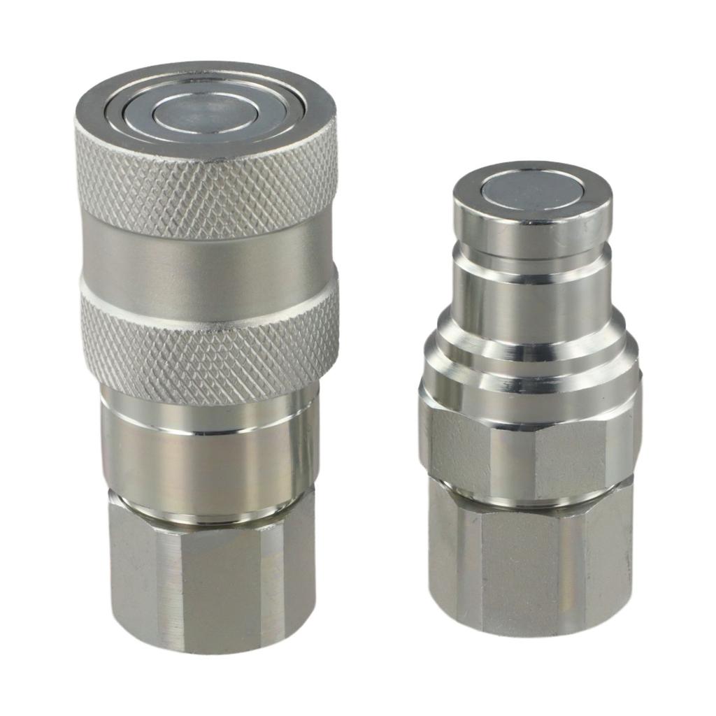 Cylindrical Hydraulic Connectors Featuring Enhanced Durability through White Zinc Treatment A Must Have for Industrial Use