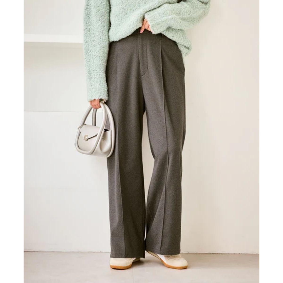 Rope Picnic Jersey Wide Pants Commuting Office Clean Casual