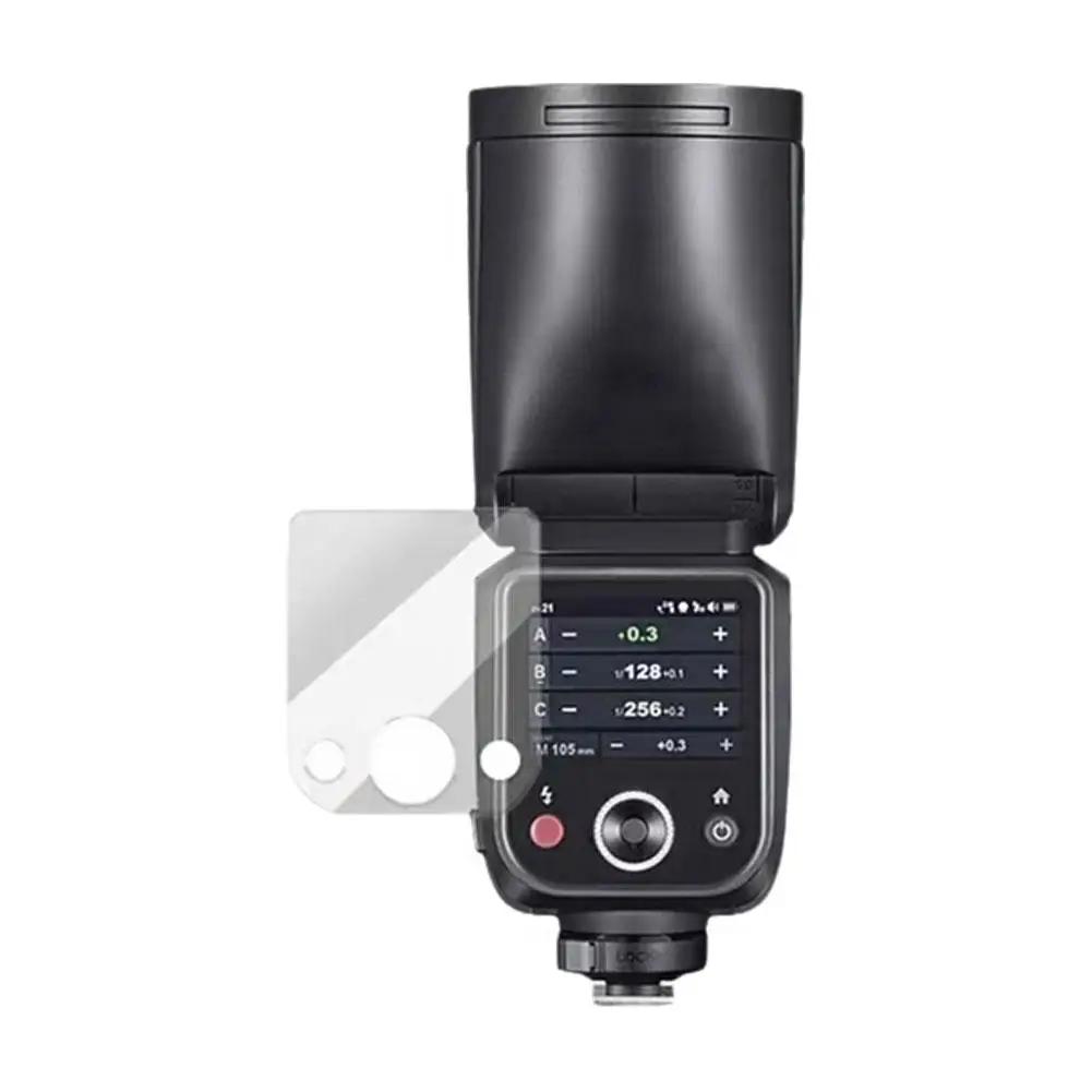 Для Godox V100 Защитное стекло Для Shenniu V100 Вспышка Защитная пленка Антицарапина Взрывозащищенная Для Godox V100 Аксессуар B0U3