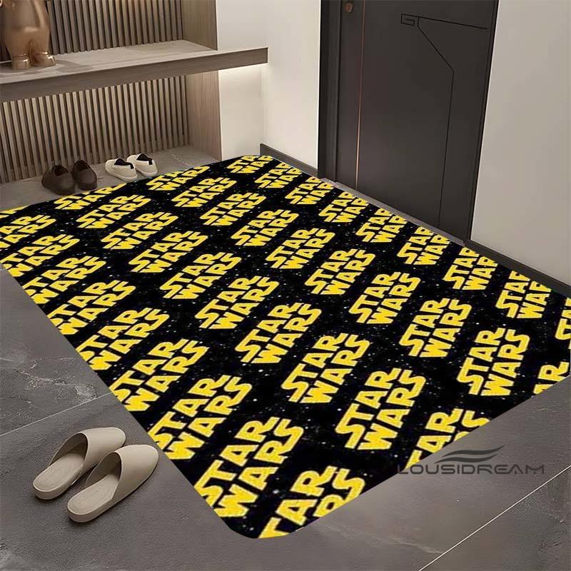 Kober s motivem Star Wars, vhodný do obývacího pokoje, retro vzor galaxie, vesmírné hvězdolety, velká protiskluzová rohožka, koupelnová předložka, domov