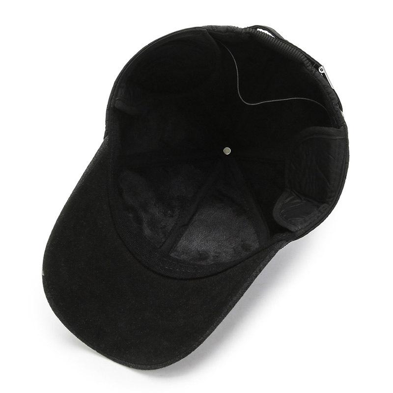 Winter Hat Men's Ear Protection Duck Tongue Baseball Cap Autumn and Winter Warm Thickened Hat Cap