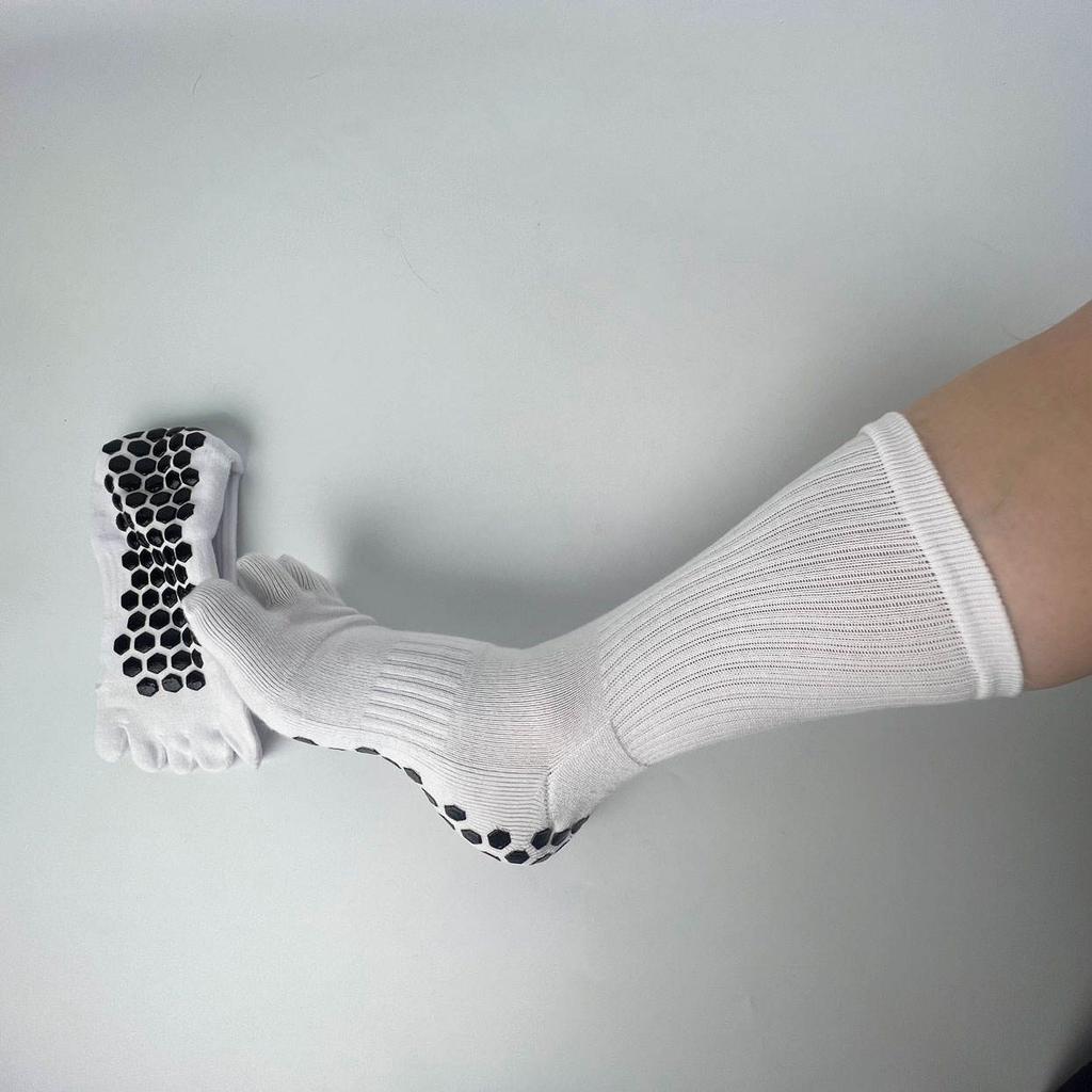Professional Women's Pilates Yoga Toe Socks for Spring Summer Gym Fitness Exercise Custom Logo Anti-Slip Grip Sports Fitness